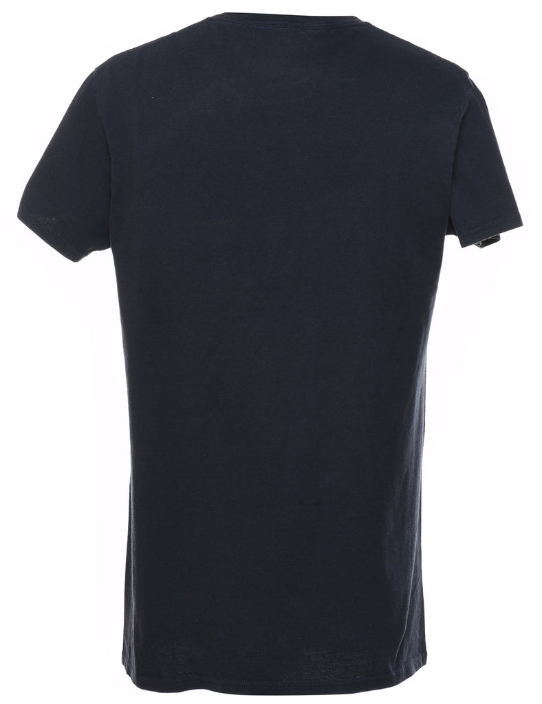 Navy Plain T-shirt - M