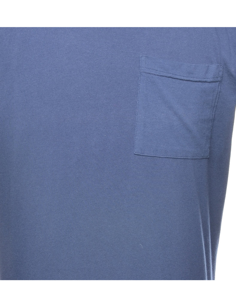 Navy Plain T-shirt - M