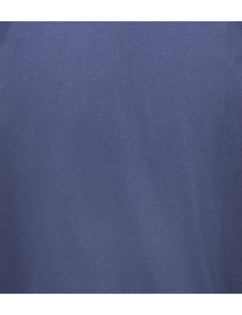 Navy Plain T-shirt - M