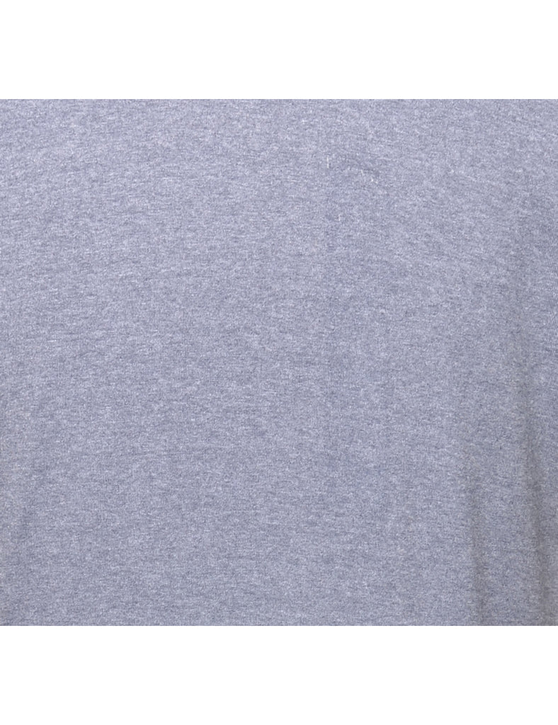 Navy Plain T-shirt - L