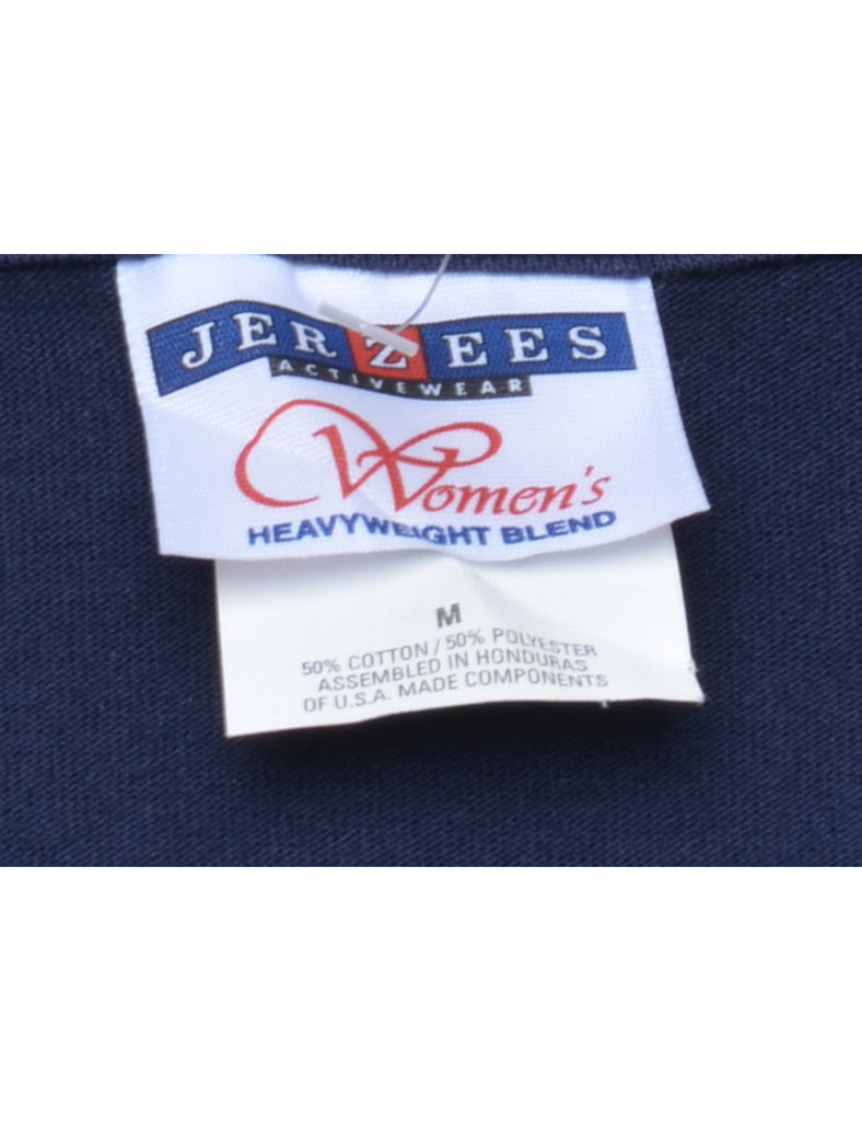 Navy Plain T-shirt - M