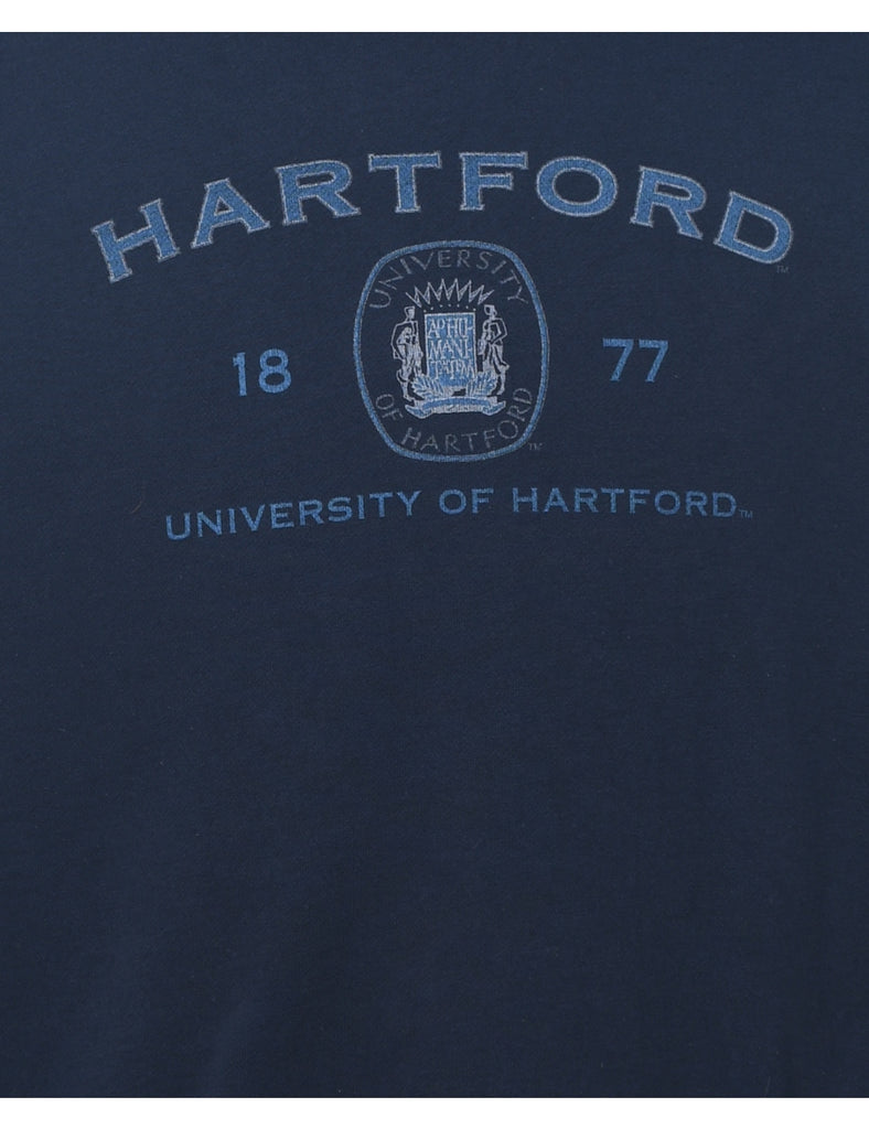 Navy Printed Hartford Sweatshirt  - M