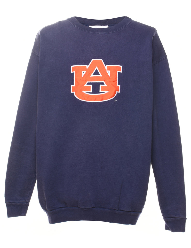 Navy Printed Sweatshirt - XL