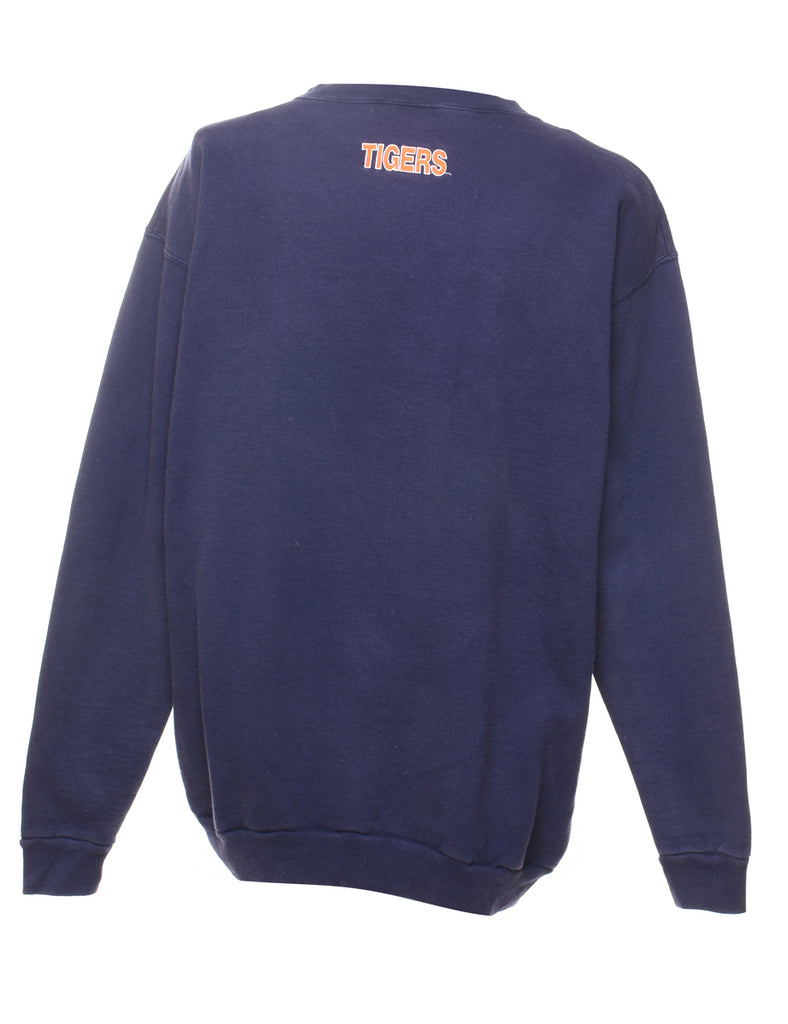 Navy Printed Sweatshirt - XL