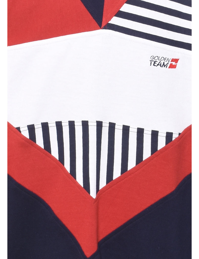 Navy Printed Sweatshirt - XL