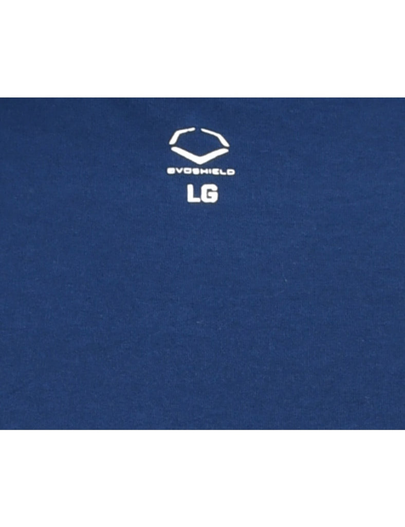 Navy Printed T-shirt - L