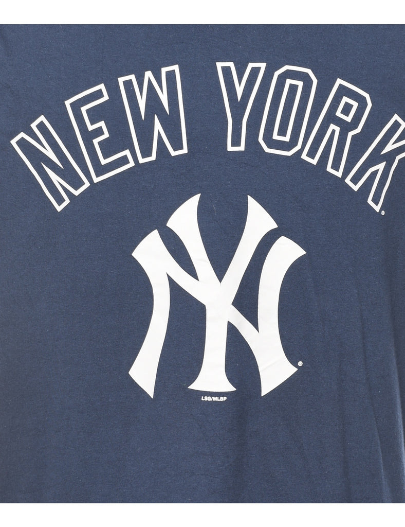 Navy & Red MLBP New York Sports T-shirt - XL