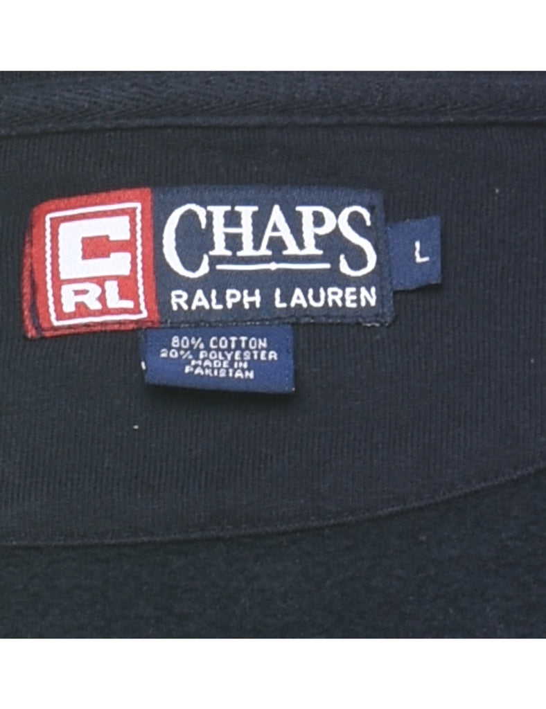 Navy, Red & White Embroidered Ralph Lauren Sweatshirt - L