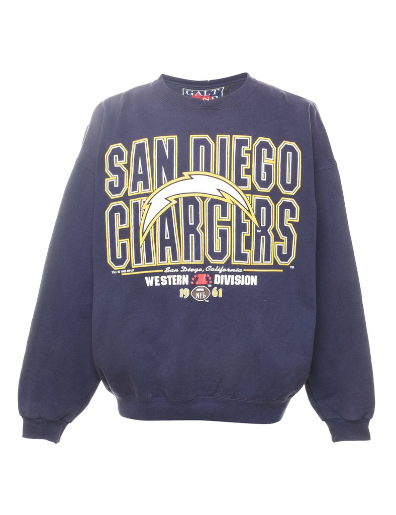 Navy San Diego Chargers Printed Sweatshirt - XL