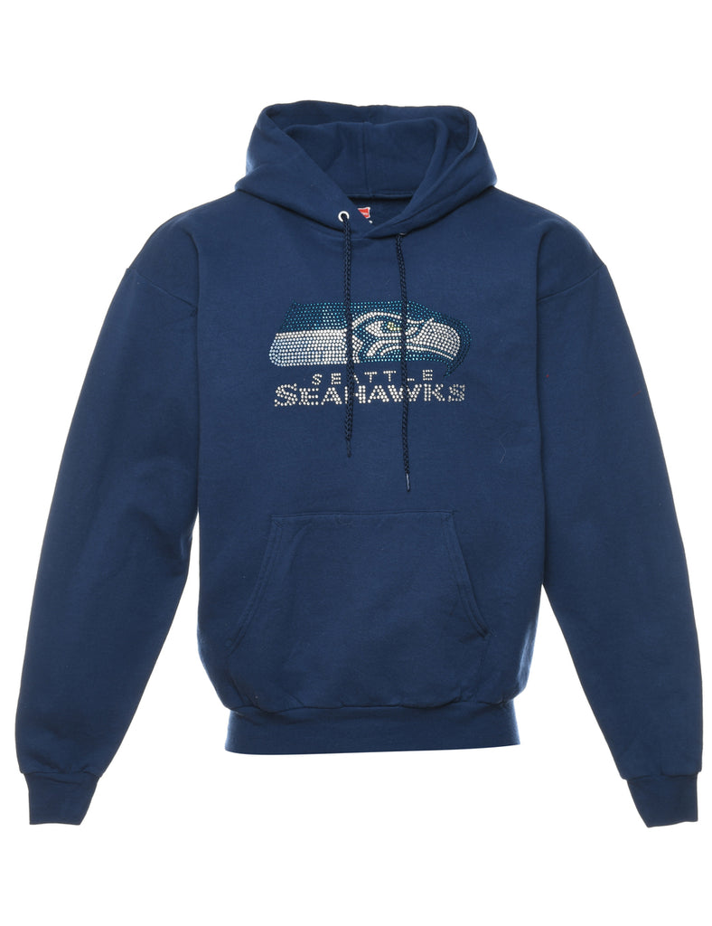 Navy Seattle Seahawks Hoodie - M