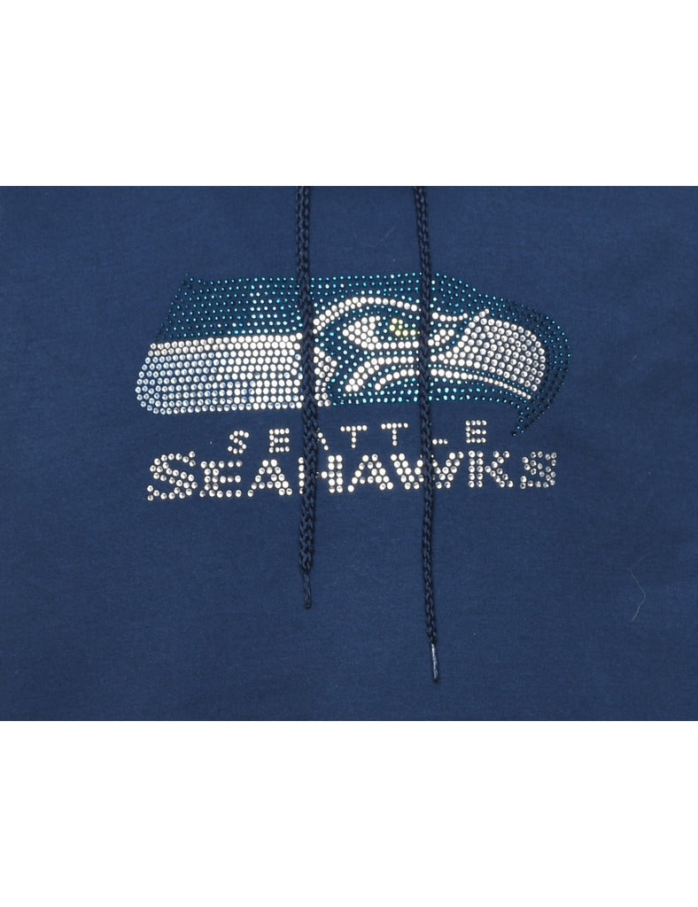 Navy Seattle Seahawks Hoodie - M