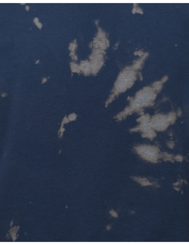 Navy Tie-Dye Design Sweatshirt - S