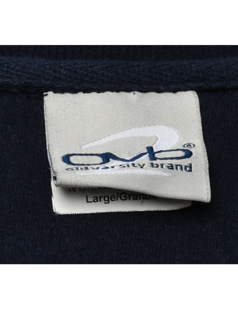 Navy West Virginia Printed Sweatshirt - M