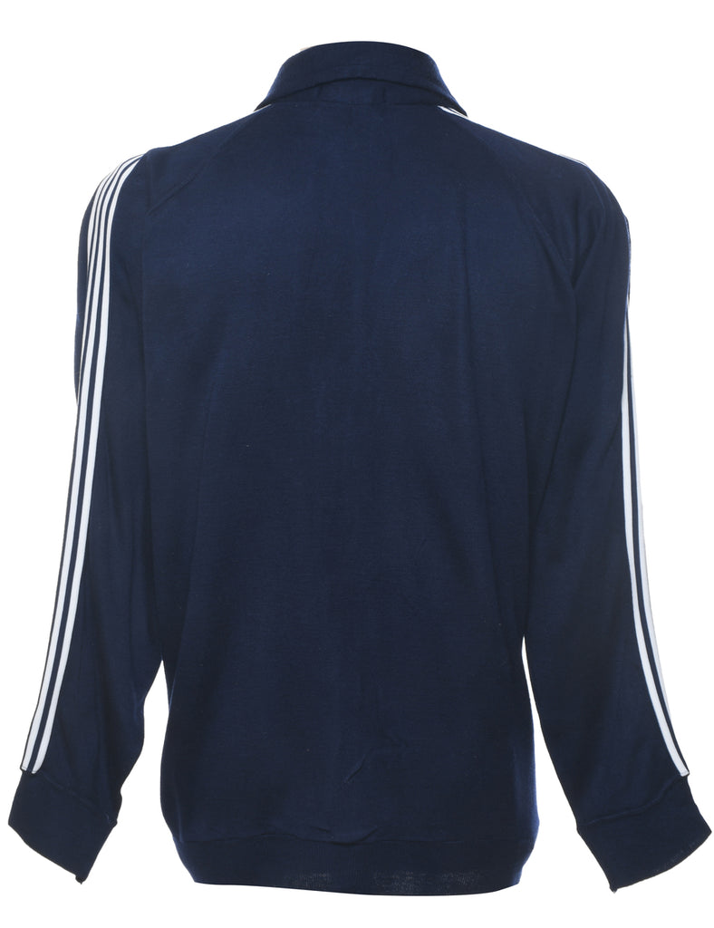 Navy & White Vintage Track Top - XL