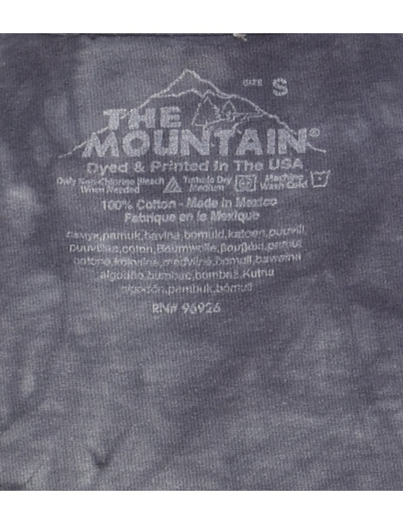 Navy Wolf The Mountain Tie Dye T-shirt - S