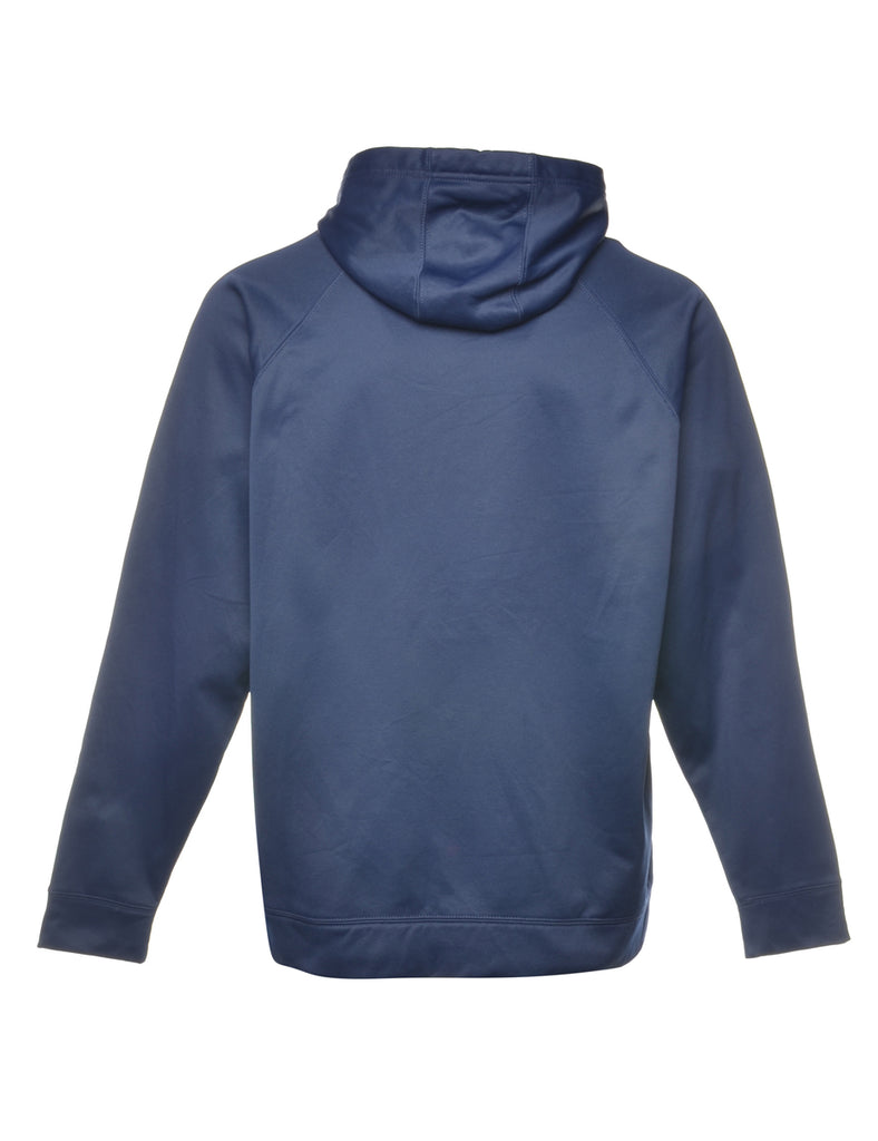 Navy World Champions Boston Printed Hoodie - XL