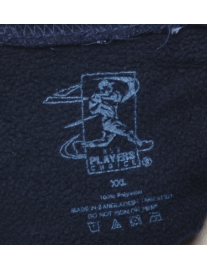 Navy World Champions Boston Printed Hoodie - XL