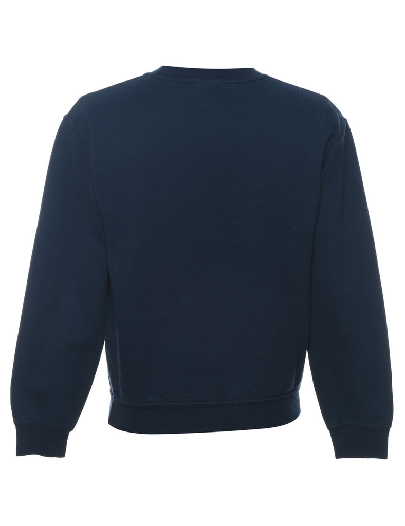 Navy Zion National Park Printed Sweatshirt - S