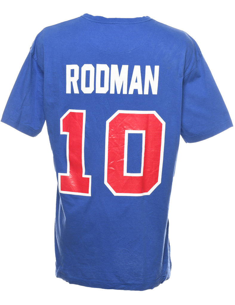 NBA Pistons Blue & Red Sports T-shirt - XL