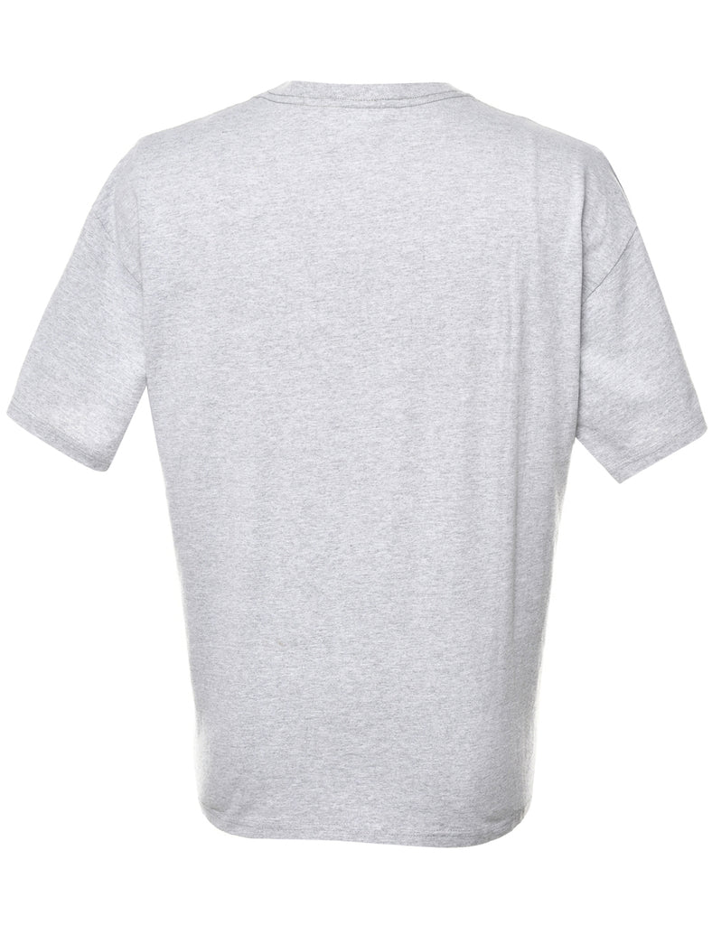 New York Grey Printed T-shirt - L