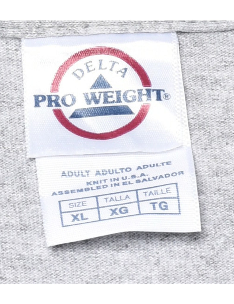 New York Grey Printed T-shirt - L