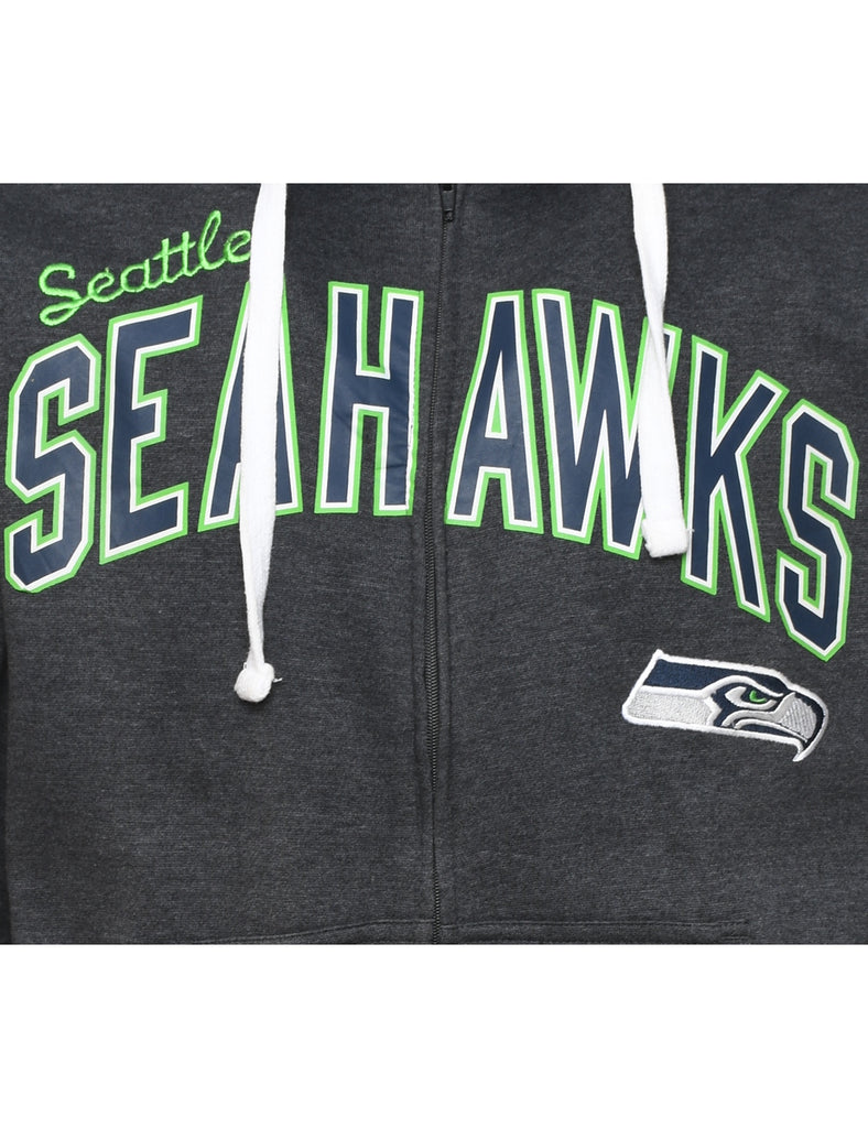 NFL Hooded Grey Sports Sweatshirt - M