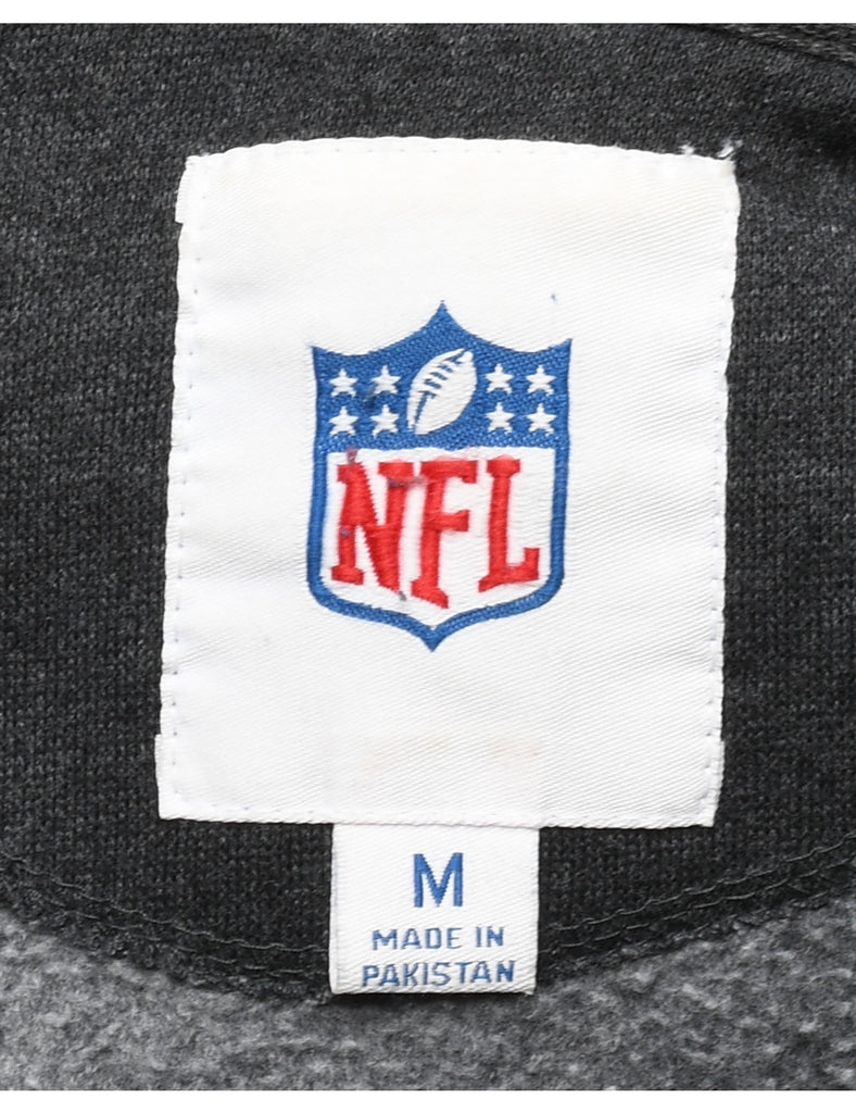 NFL Hooded Grey Sports Sweatshirt - M