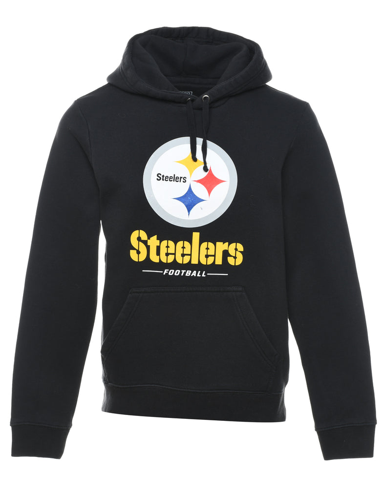 NFL Pittsburgh Steelers Black Hooded Sports Sweatshirt - S