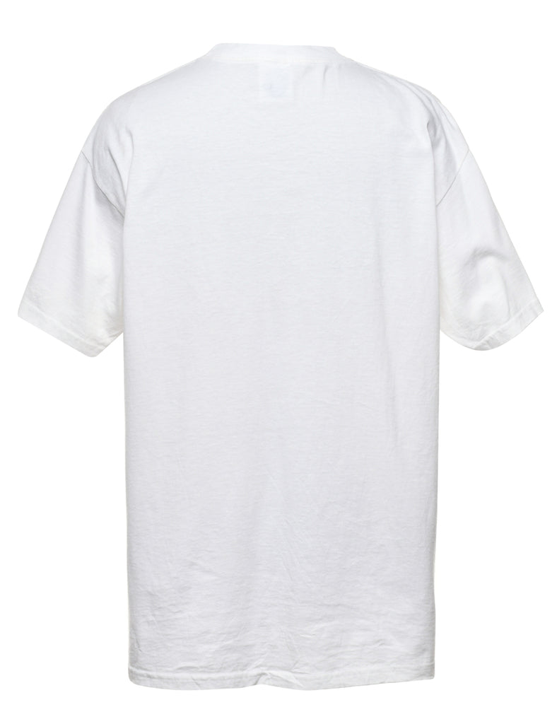 NFL Super Bowl Football Printed T-shirt - L