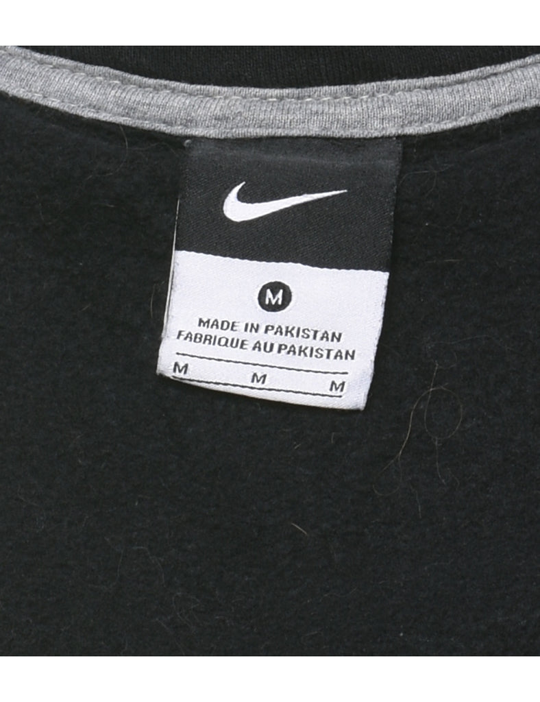 Nike Black & White Embroidered Track Top - M