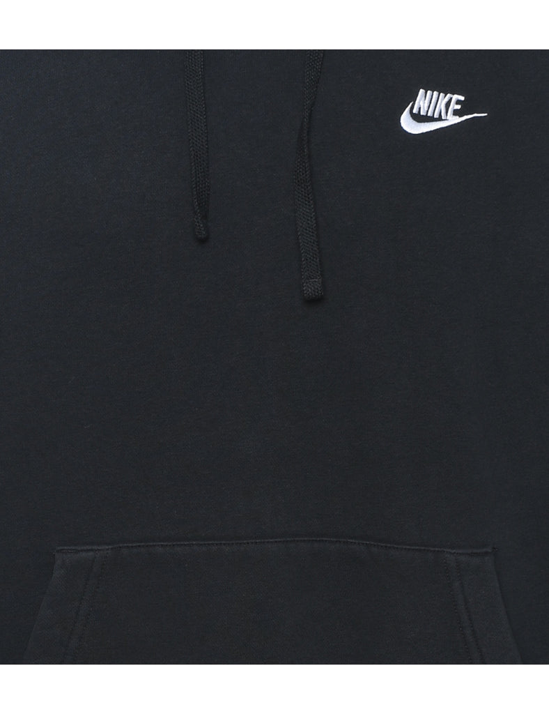 Nike Black & White Hooded Sweatshirt - M