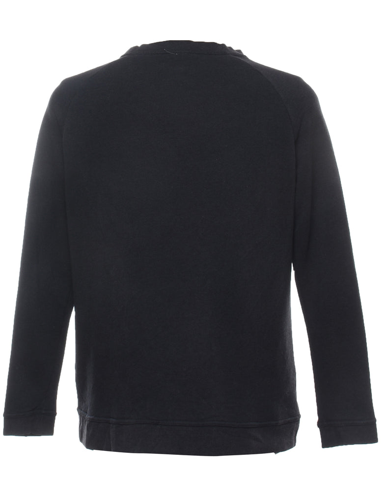 Nike Black & White Printed Sweatshirt - L