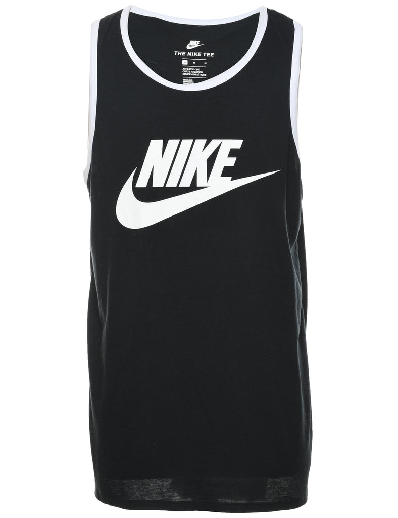 Nike Black & White Printed Vest - M