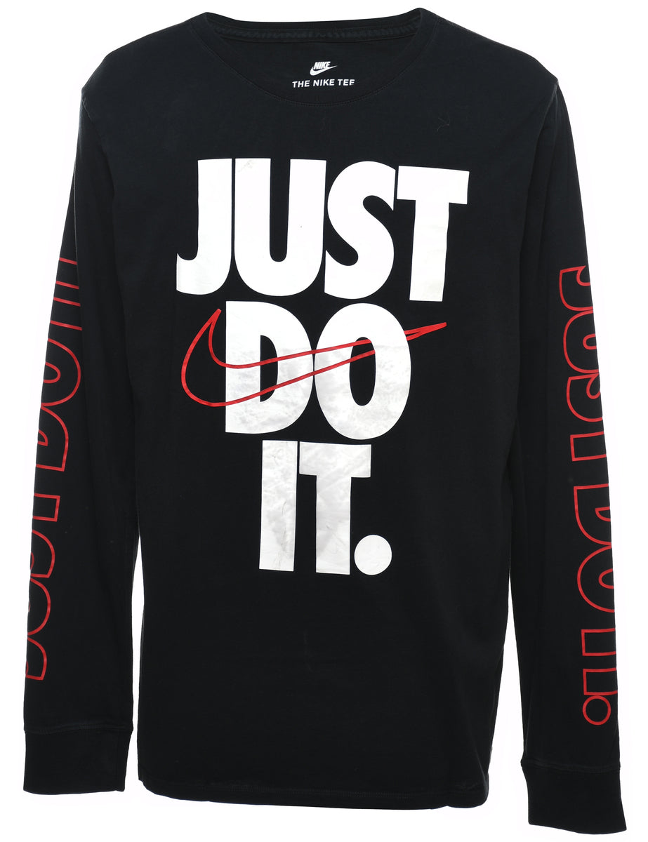 black and red just do it shirt