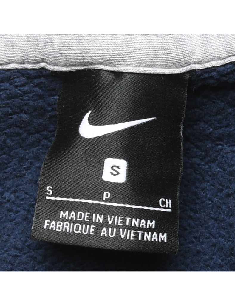 Nike Navy Printed Hoodie - S