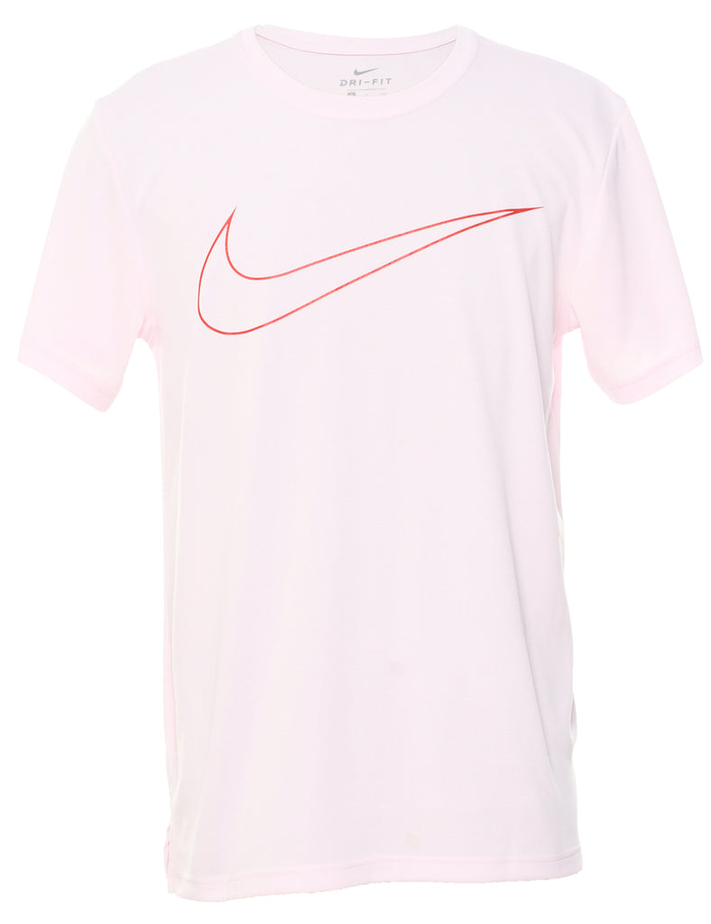 Nike Pale Pink Plain T-shirt - S