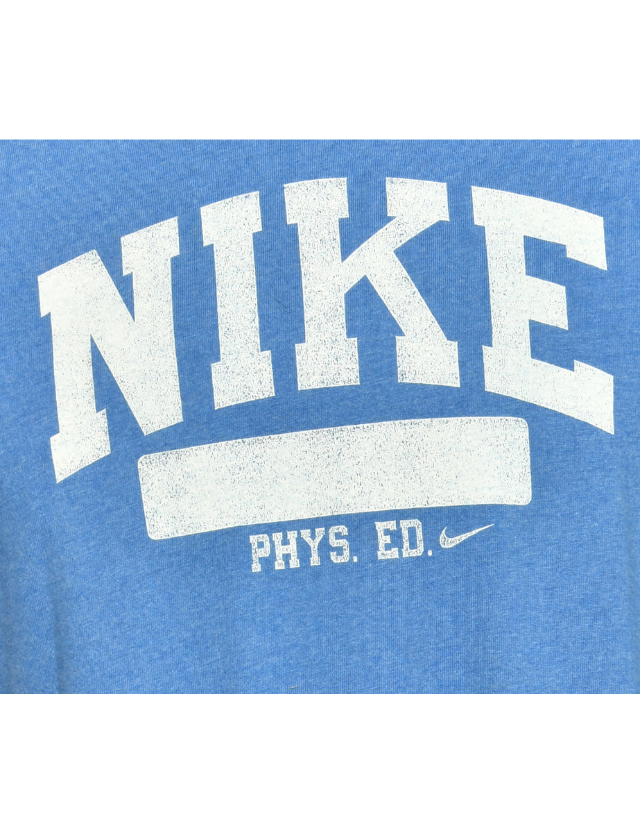 Unisex Nike Nike Printed T shirt Blue M Beyond Retro