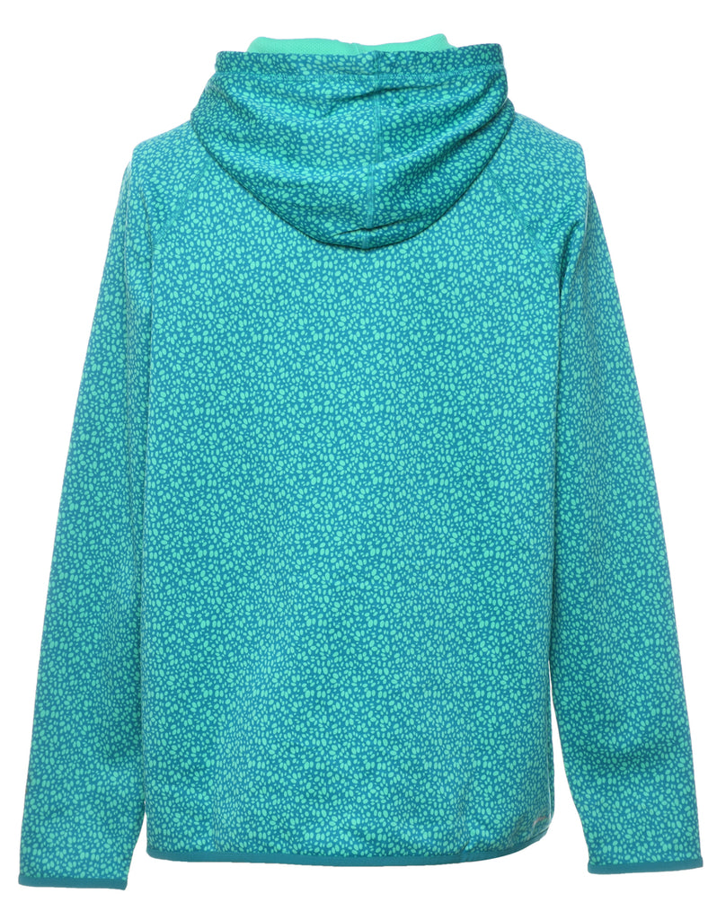 Nike Turquoise Patterned Hoodie - L