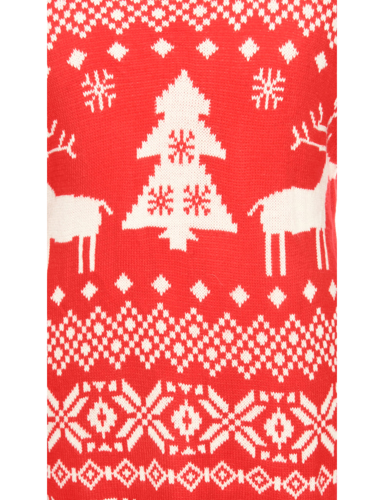 Nordic Red Christmas Jumper - M