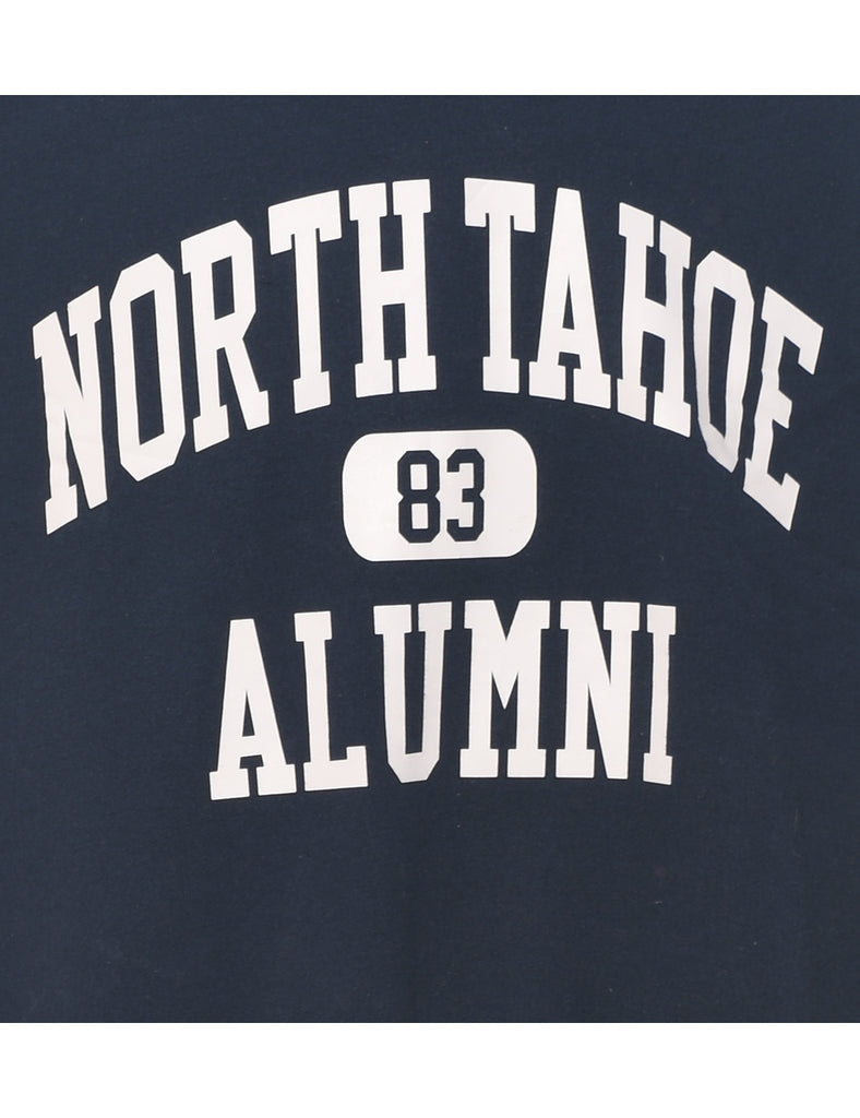 North Tahoe Alumni Navy & White Printed Sweatshirt - XL