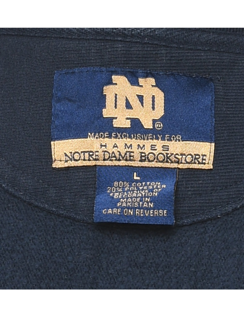 Notre Dame Navy & Gold Design Sweatshirt - L