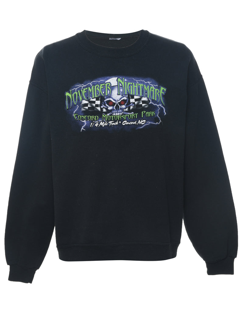 November Nightmare Printed Sweatshirt - XL