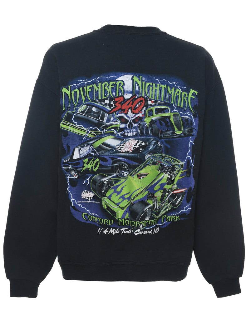 November Nightmare Printed Sweatshirt - XL