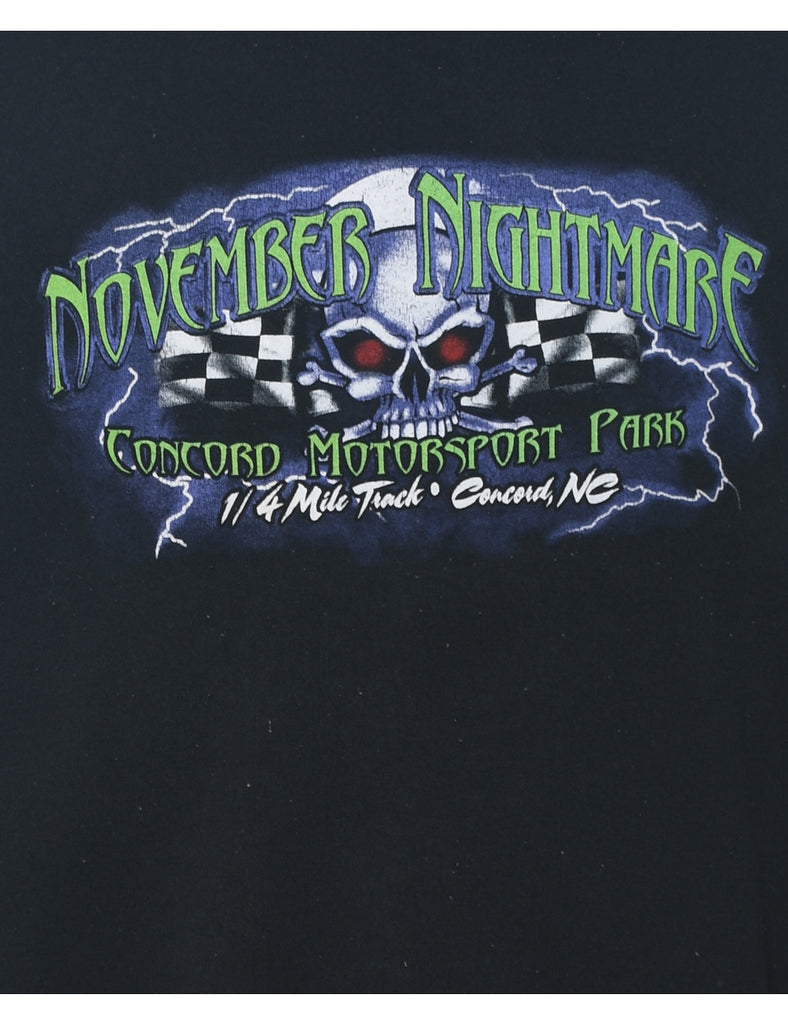 November Nightmare Printed Sweatshirt - XL