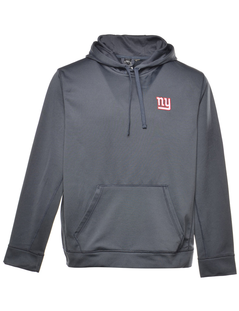 NY Navy Printed Hoodie - L