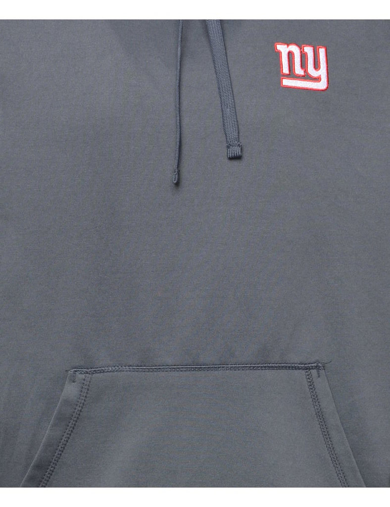 NY Navy Printed Hoodie - L