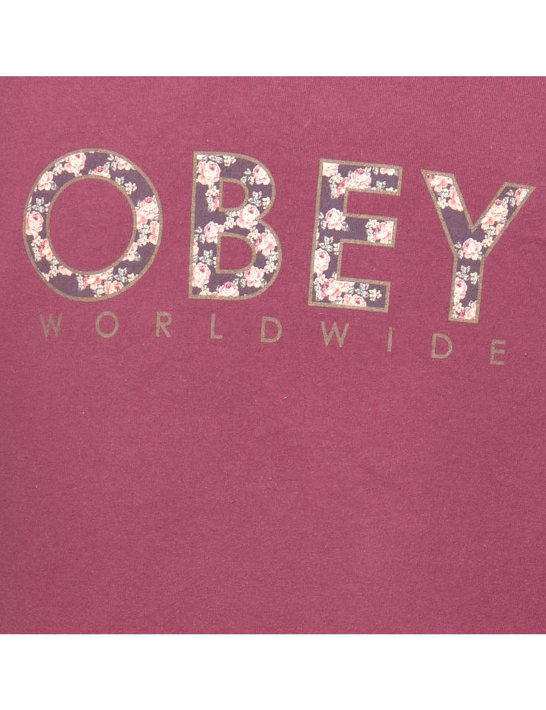 Obey Printed Sweatshirt - S