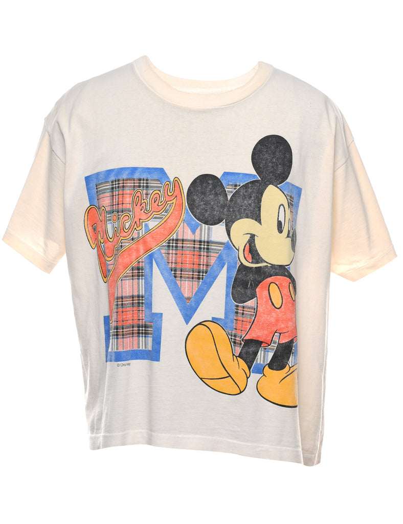 Off-White Micky Mouse Cartoon T-shirt - L