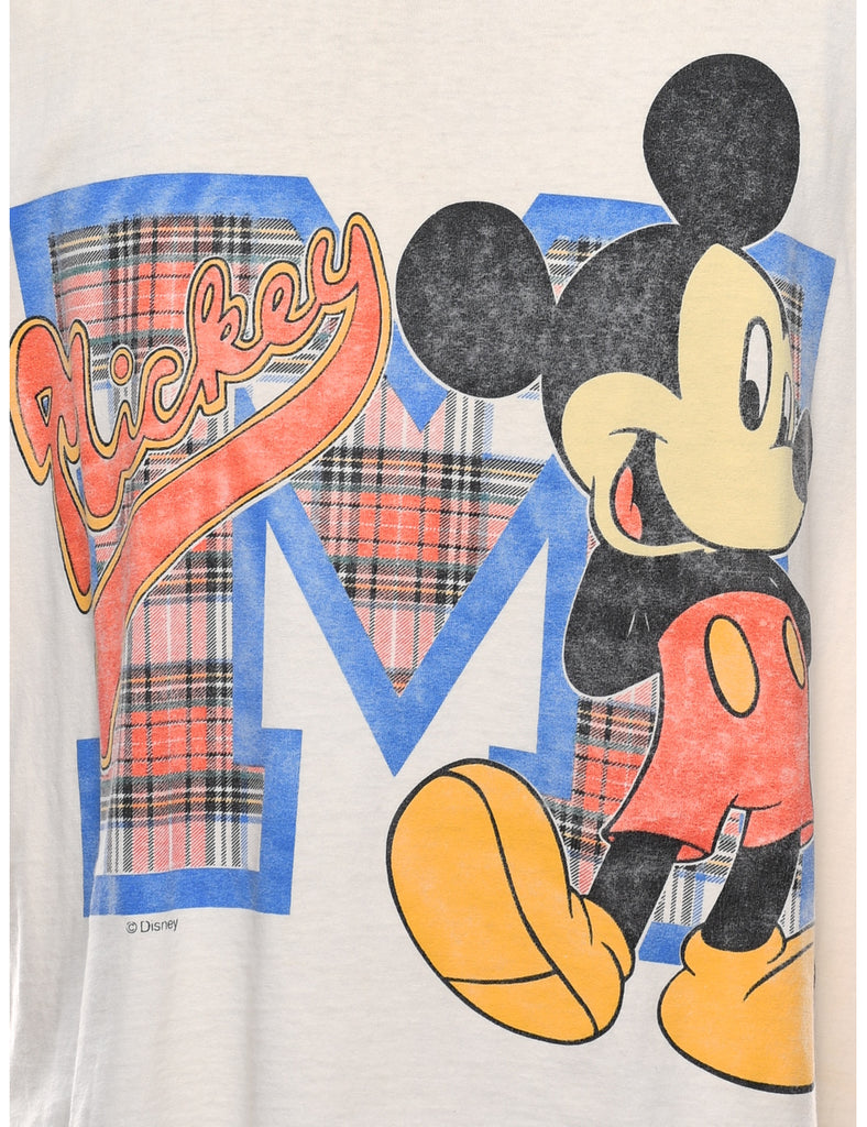 Off-White Micky Mouse Cartoon T-shirt - L