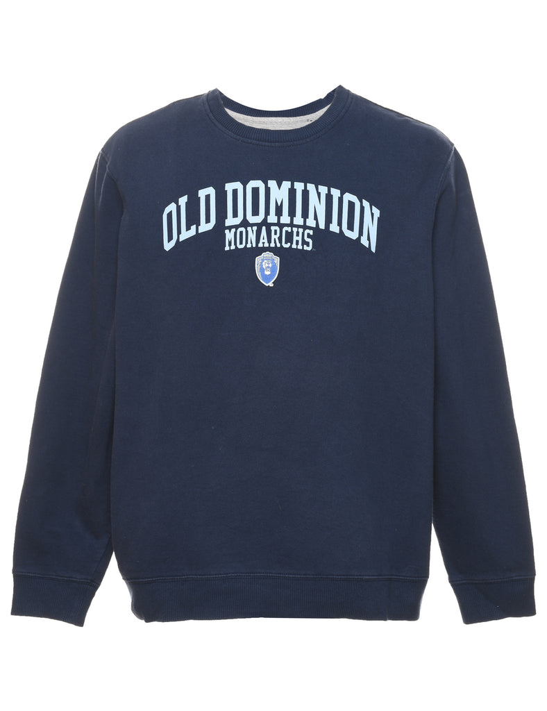 Old Dominion Monarchs Printed Light Blue & Navy Sweatshirt - XL